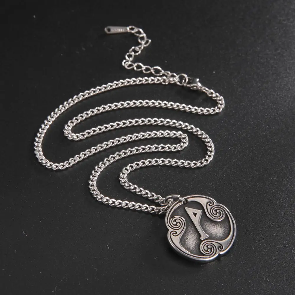 LIKGREAT Винтажный комплект из ожерелья с подвеской 24 руны для мужчин и женщин амулет