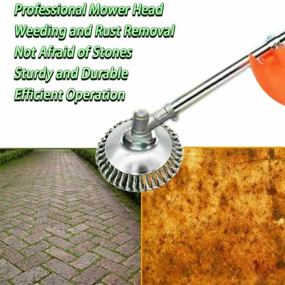 

6-inch Lawn Mower Trimmer Head Wire Pruner With Adapter Accessories Garden Cleaning Tool