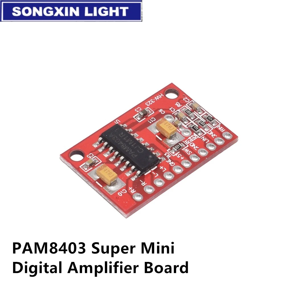 10 шт. 3 Вт * 2 Мини цифровой усилитель мощности плата USB DC 5 в источник питания PAM8403