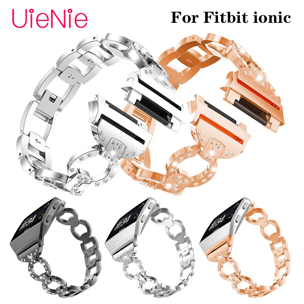 For Fitbit ionic 8-shaped steel strap frontier/ classic smart watch men's ladies bracelet wristband | Наручные часы
