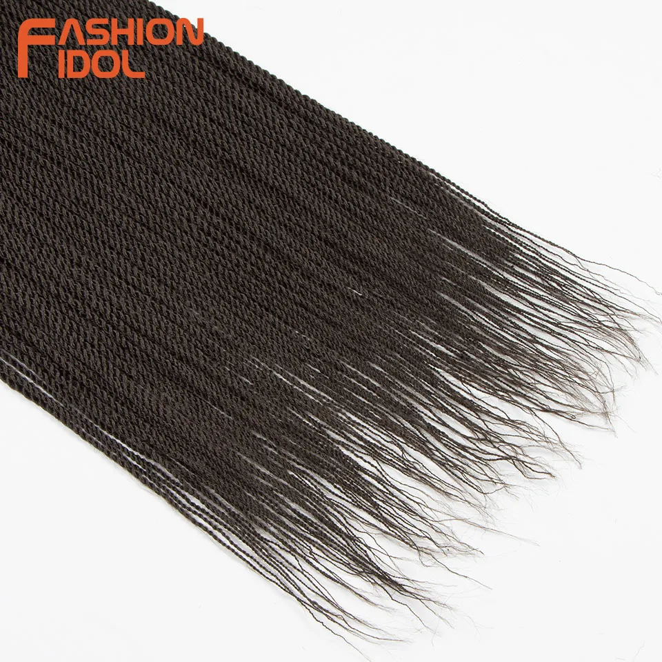 

FASHION IDOL Senegalese Twists Hair Bundles Weave Crotchet Hair Extensions 24 Inch Ombre Synthetic Hair Crochet Braids For Women