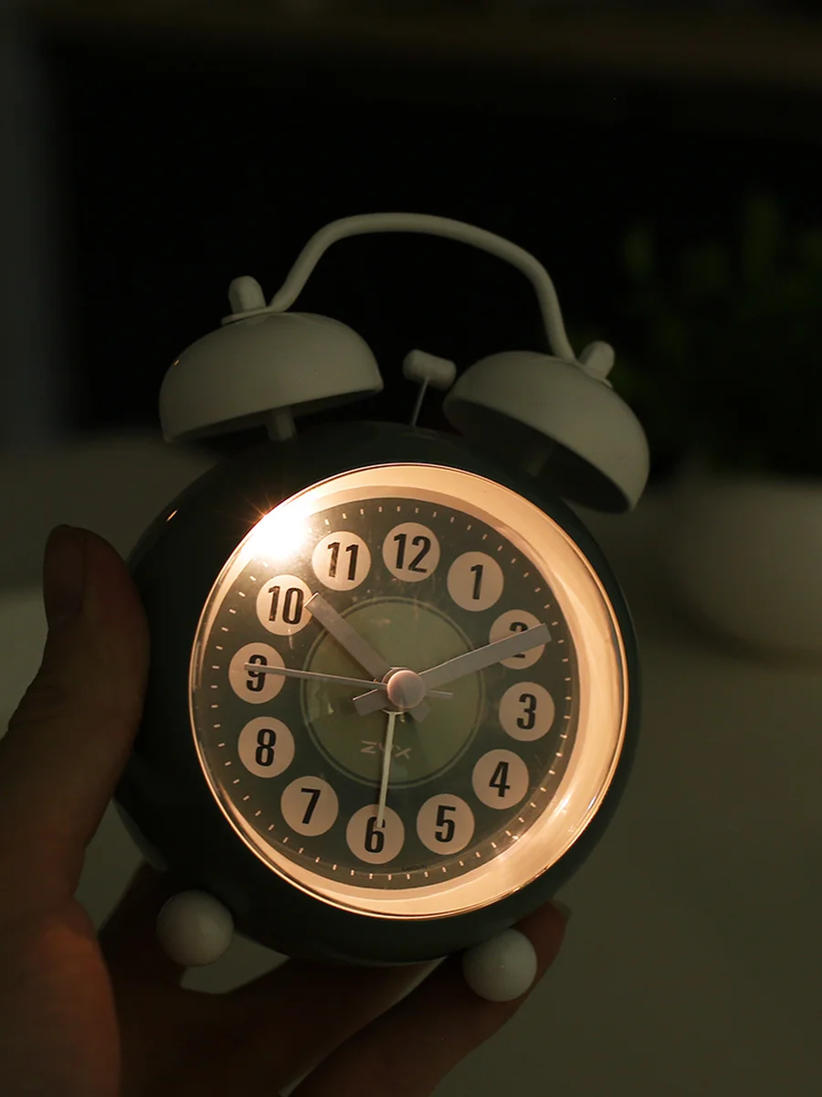 Будильник для студентов с функцией повтора спальни синий будильник цифровой