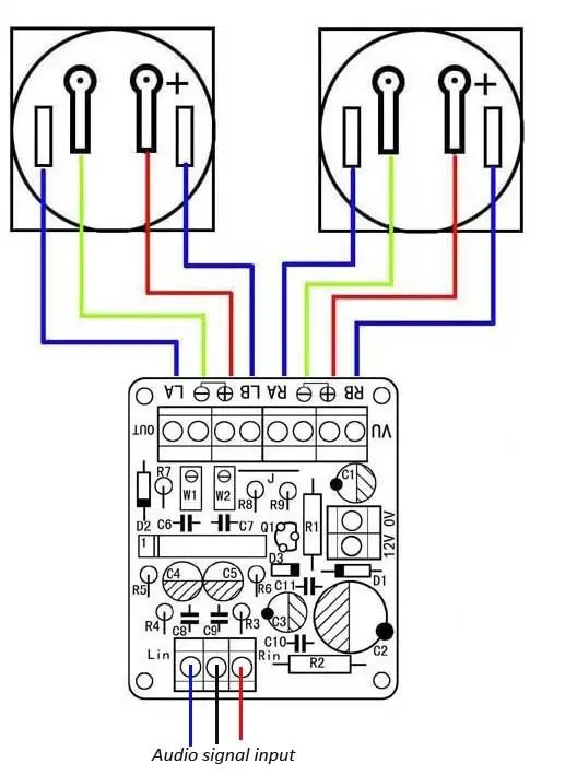 Одна пара аудиоуровня 34 мм/уровня дБ/счетчика УФ + плата драйвера заголовка |