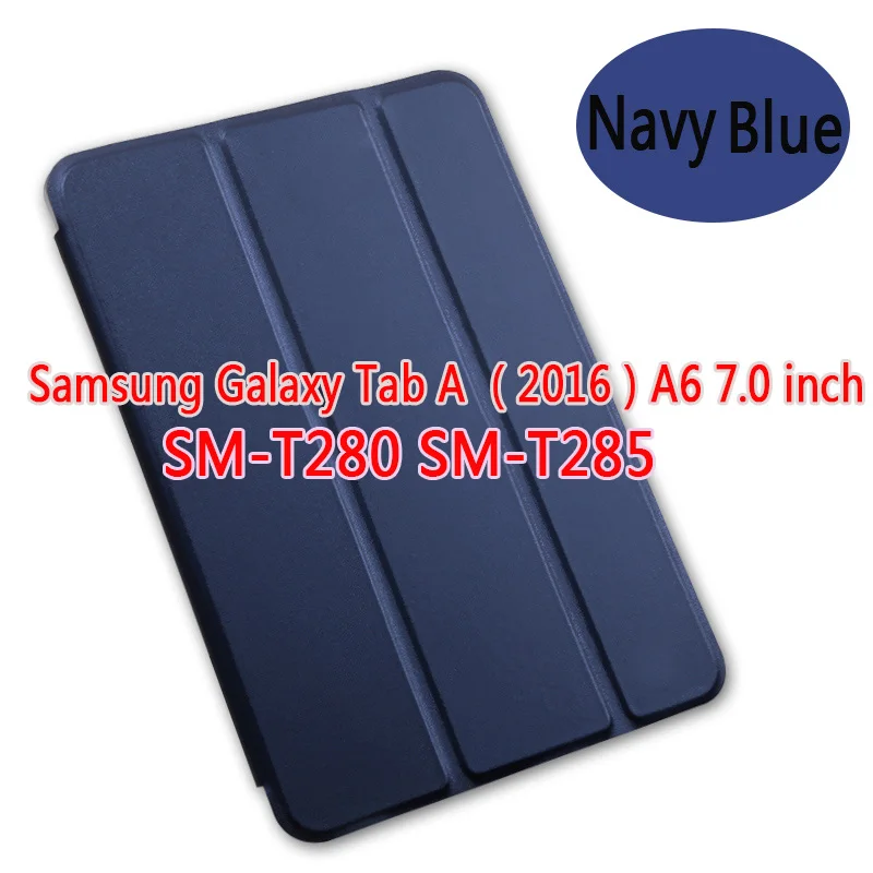 Tab A 7.0 2016 T280 Чехол для Samusng Galaxy Tab A() SM-T280 T285 7,0 SM-T580 T585 10," чехол для планшета кожаный смарт-чехол для сна - Цвет: Tab A 7.0 2016 T280
