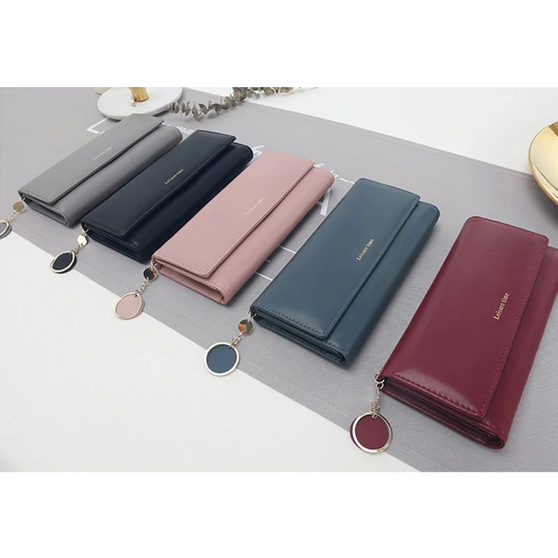 aliwood Women Wallet Brand Trendy Quality Luxury Female Leather Clutch Money Clip 3 Fold Long Purse Phone Bag Cartera Mujer Sac