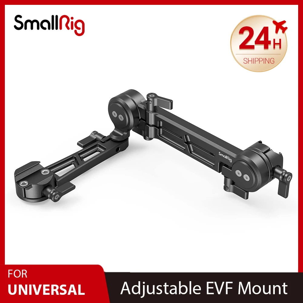 

SmallRig Adjustable EVF Mount with NATO Clamp Quick Disassembly and Assembly 1.5Kg Load Monitors Support MD3507