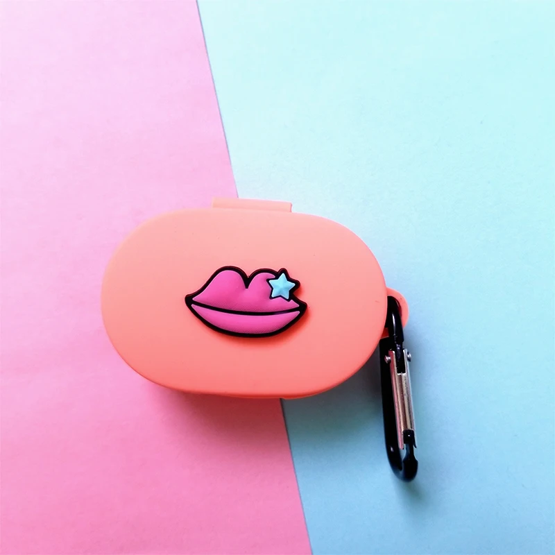 17 Мультяшный чехол для наушников с крючком для Xiaomi Redmi AirDots, новинка, чехол, беспроводной Bluetooth чехол для наушников, мягкий чехол из ТПУ - Цвет: 17