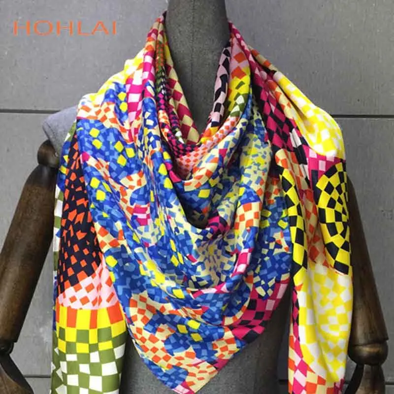 6 Twill Silk Square Scarf Spain Horse Print Neckerchief Original Design Euro Carriage Foulard Hijab Silk Shawls Wrap Female Scarf - Цвет: 6