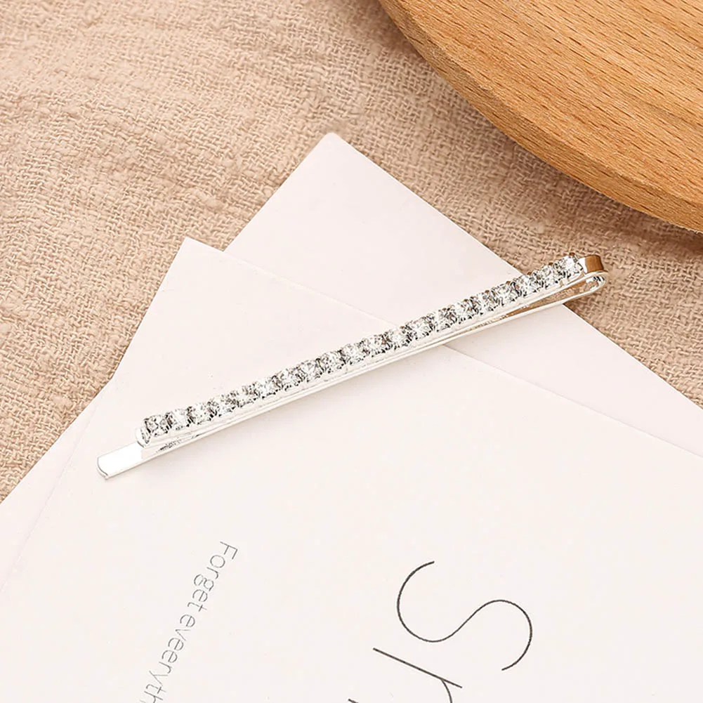 Новинка 2 шт. заколки для волос Стразы с кристаллами А-силуэта в Корейском стиле