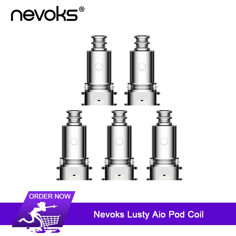 Оригинальная сменная катушка Nevoks Lusty Aio с обычной катушкой 1.4ohm и сетчатой 0.6ohm для