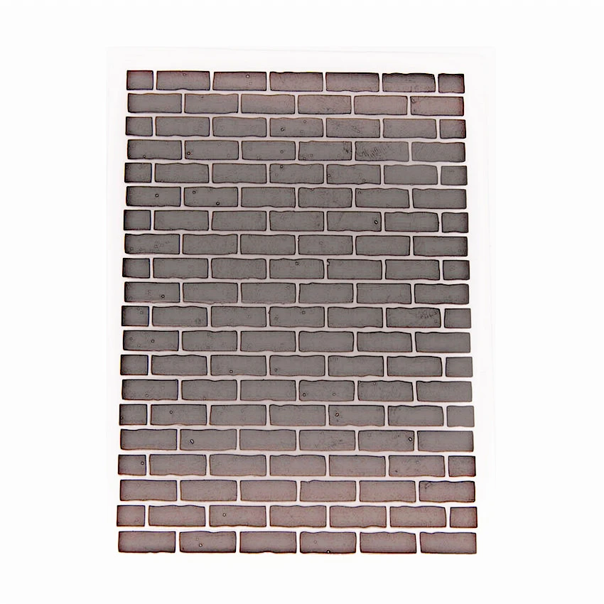 С изображением кирпичной стены бумаги папки для тиснения Пластик Скрапбукинг DIY