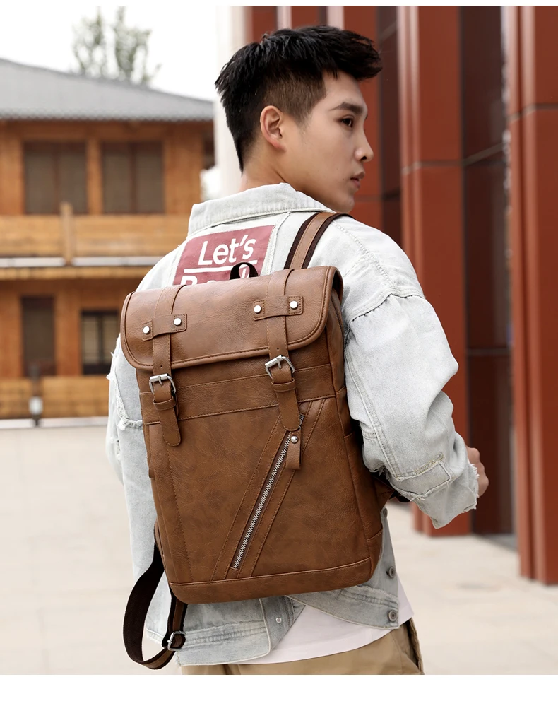 Школьные сумки от кражи mochila hombre, водонепроницаемые, для путешествий, в винтажном стиле, для ноутбука, черный кожаный рюкзак для мужчин, дизайнерские, повседневные, sac a dos
