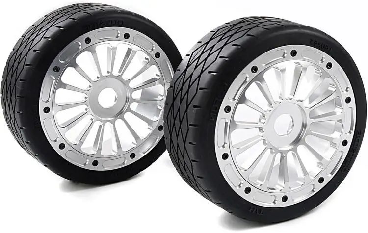 CNC Metal Wheel Tyre 2pcs/set Fit for 1/5 Rovan F5 MCD XS-5 RR5 160*65mm Truck Assembly 2 Pack