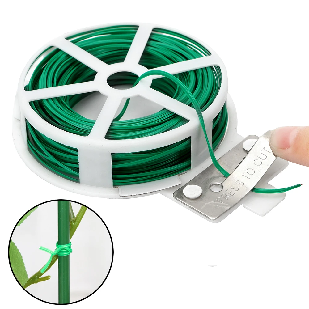 

Garden Tie With Clipper Protection Bag Plastic Wire Binding Line Cable Ties Management