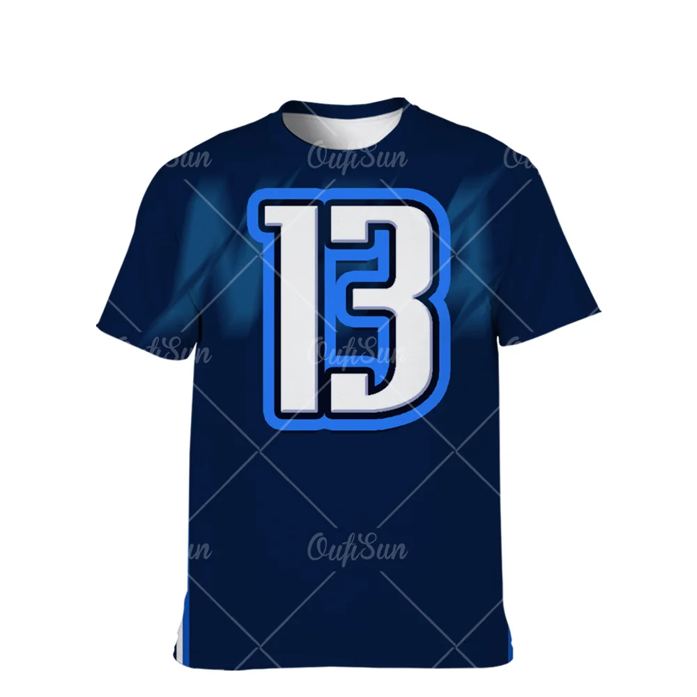 

Summer Number T Shirt Men Women Oversized Sports Short Sleeved Tees Digital 3D Printed Harajuku Sportswear Plus Size Tops 6XL