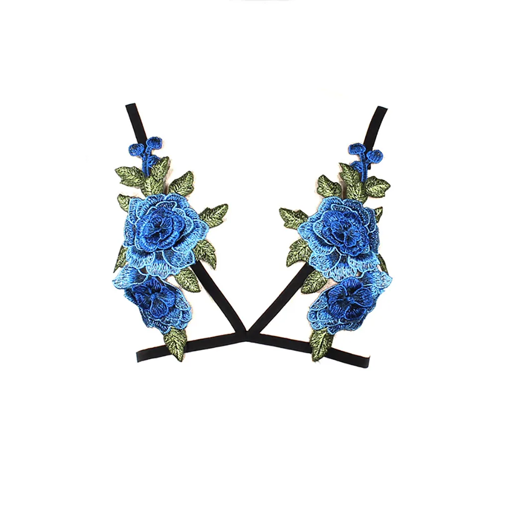 Sexy Woman Lingerie Women Lace Rose Paillette Bandage Corset Push Up Bra Underwear Erotic Sexi Z0330 | Женская одежда
