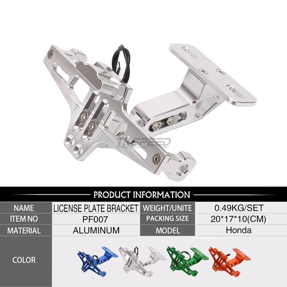 Для Honda Cbr 600 F2 F3 F4 F4i 900 Cbr900rr 1993-2017 Кронштейн номерного знака мотоцикла держатель