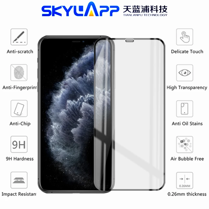 

Защитная пленка для мобильного телефона iPhone 11 Pro Max HD защитная пленка на весь экран с защитой от царапин Закаленное стекло Бесплатная достав...