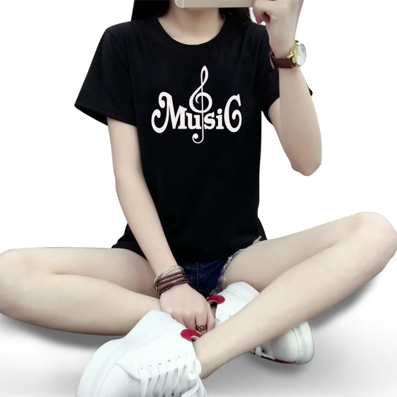 

2021 New Fashion Heavy Metal Rock Band T shirt Women Music Pop Short Sleeve Cotton T-shirt Casual O-neck Girl Tops Tee Plus Size