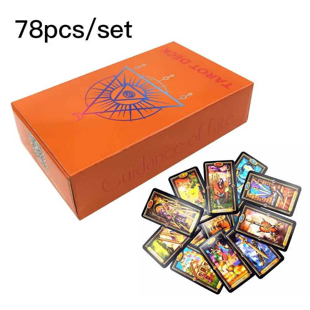 78 шт. листов легко карты Таро красивый комплект карт Полный английский колода