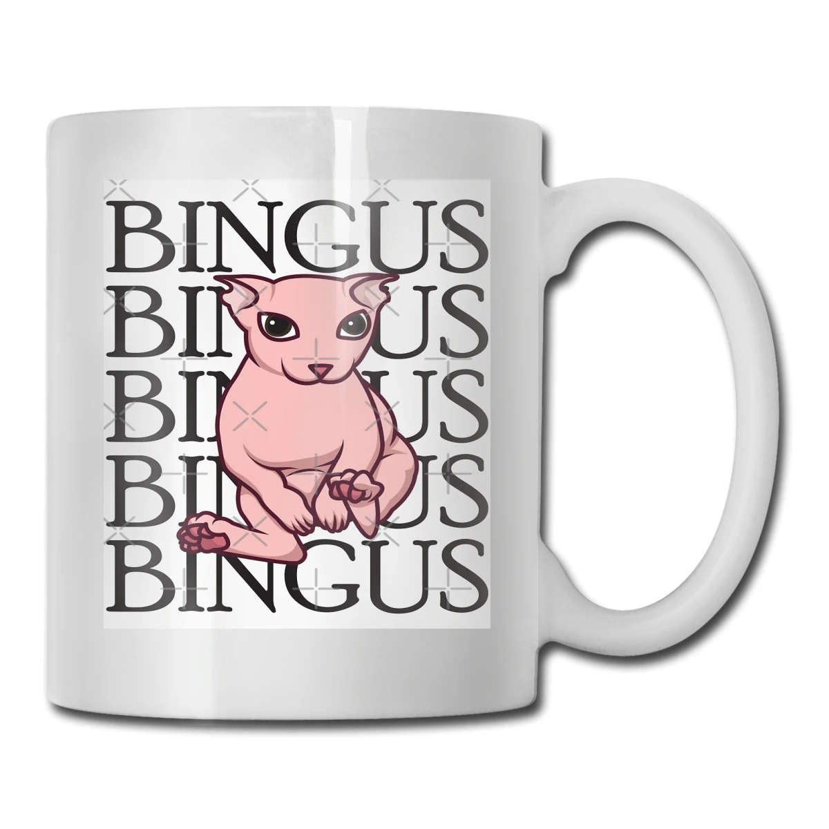 Bingus текст массив белый высшее качество Личность Горячий Новый дизайн 3D
