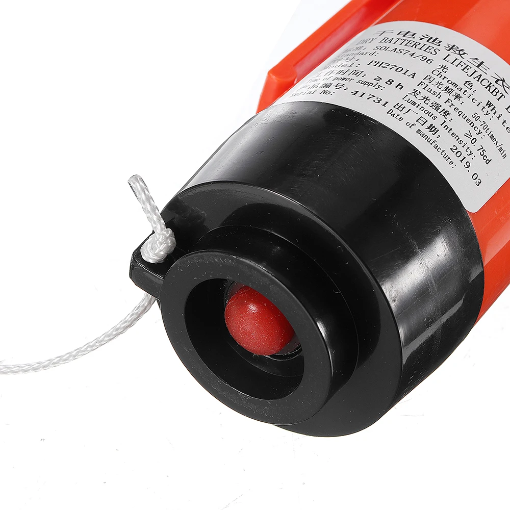 

1pc IMPA 330143 Mini Dry Battery Life Jacket Lamp LED Of Water Life Saving Flashlight Conspicuous Attract Light Lamp