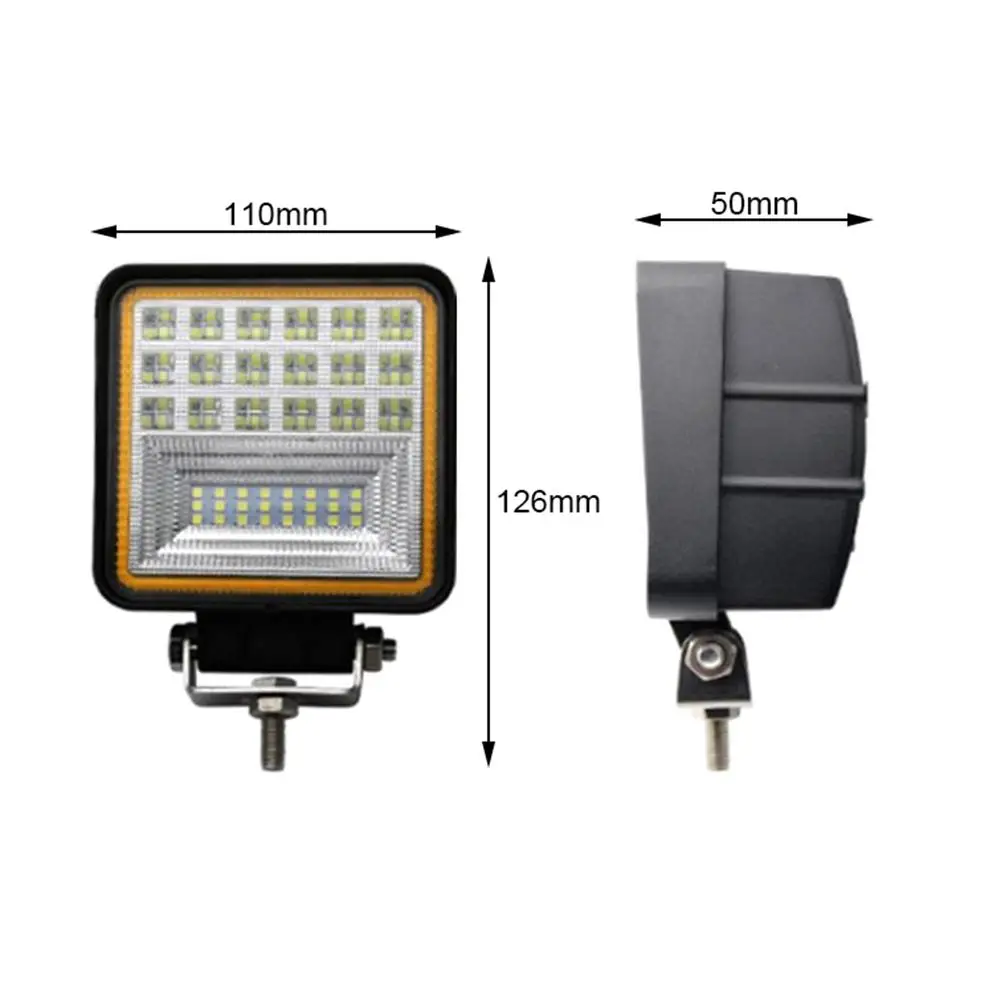 

1/2PC Car Led Work Light 126w DRL LED Work Light 10 30V 4WD 12v For Off Road Truck Bus Boat Fog Light Car Light Assembly