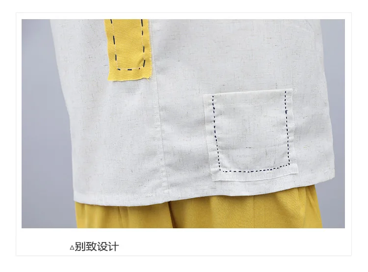 

Casual Women Two Piece Outfits Summer Cotton Linen Womens Matching Set Loose Two Piece Set Top And Pants Women's Tracksuits