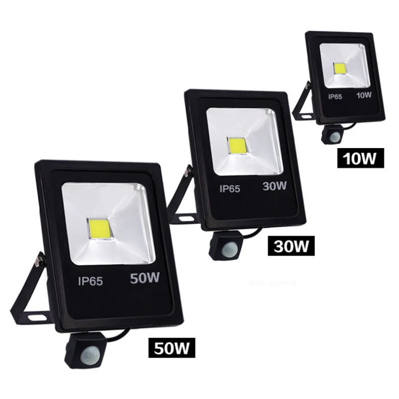 Светодиодный прожектор с датчиком движения 10 Вт 20 30 водонепроницаемый IP65