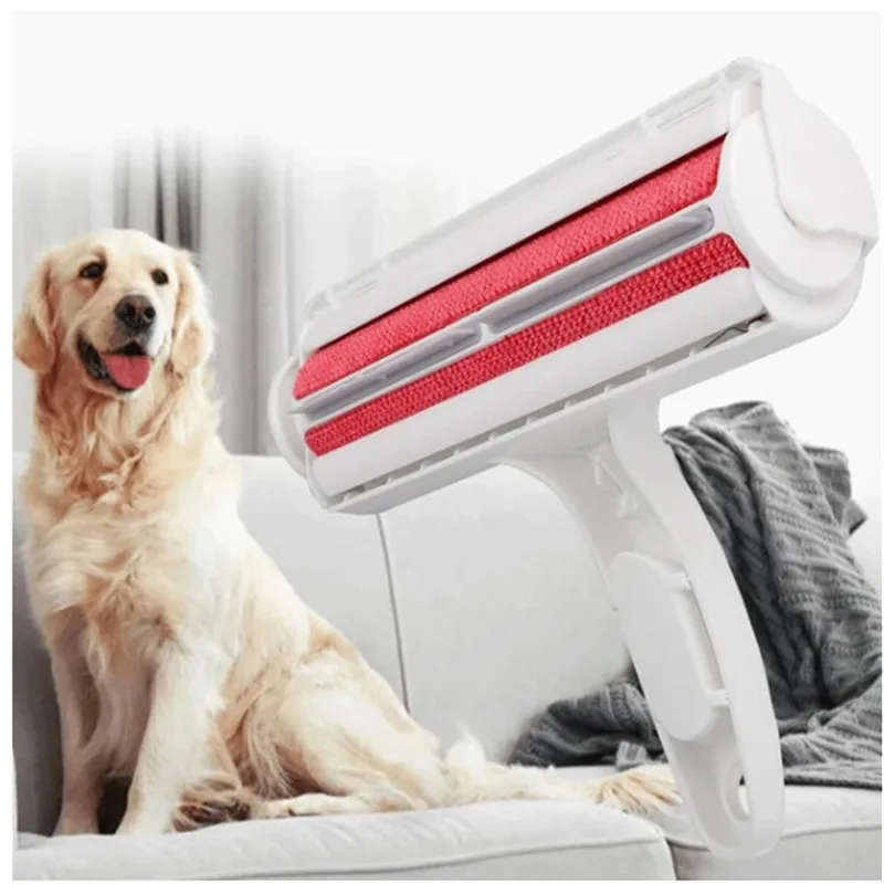 

Pet Hair Remover Roller Dog Cat Hair Cleaning Brush Removing Dog Cat Hair From Carpets Clothing Self-Cleaning Lint Pet Supplies