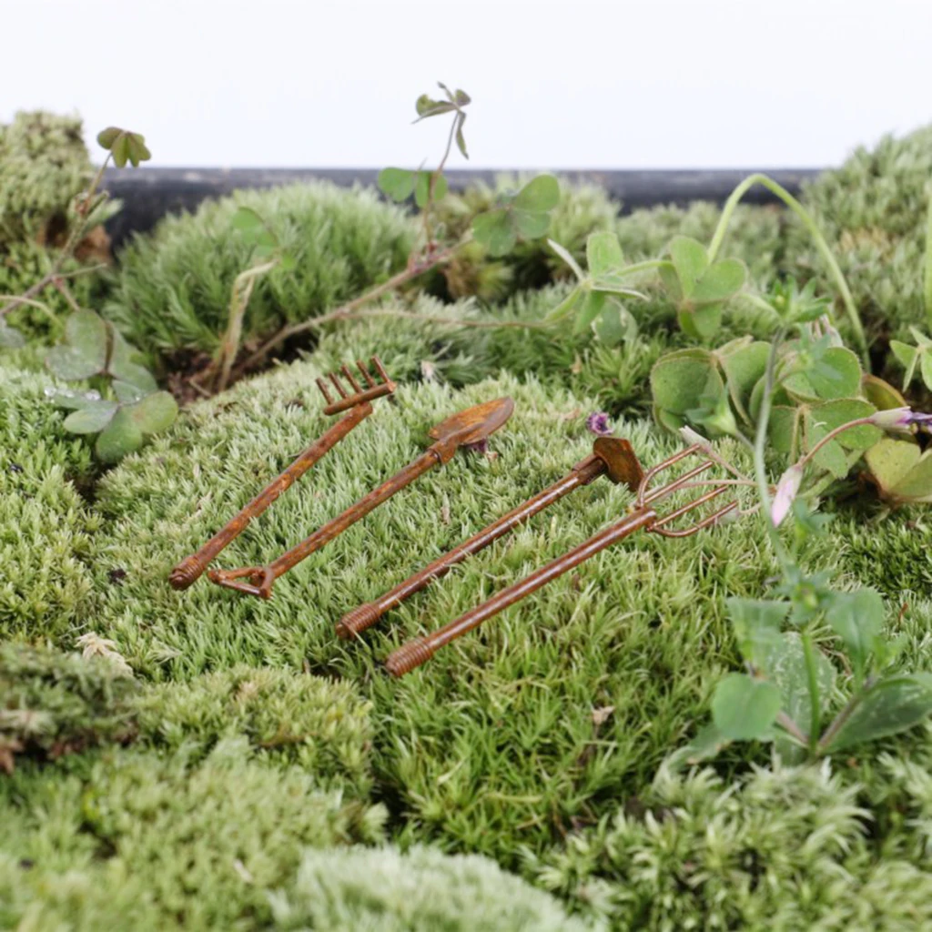 

Iron Dolls House Gardening 1/12 1/6 Home Fairy Furniture Tools Accessory