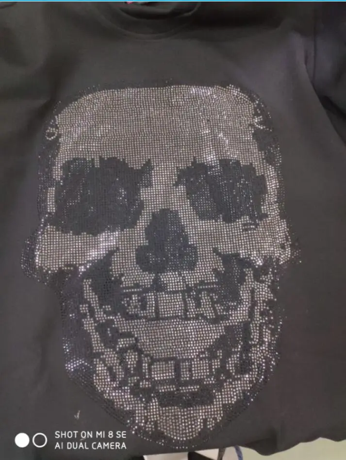 Осень 2021 толстовки новые мужские свитера с круглым вырезом и бриллиантами тигр