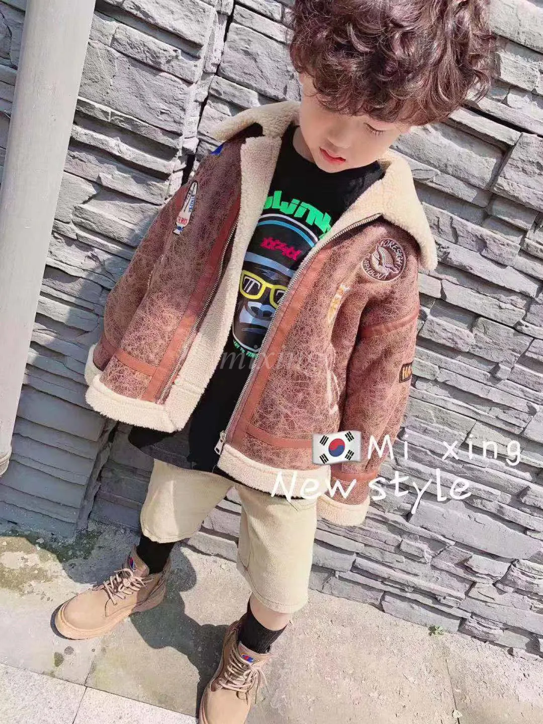 Детская одежда рубашка для мальчиков 2019 г. Новое осенне-зимнее плотное пальто и