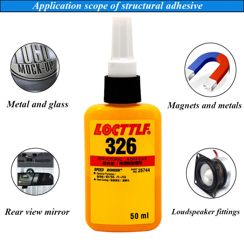 50 мл 326 супер клей металлический структурный для мотора стекла динамика 7649 с