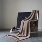 Современное и простое мягкое одеяло с кисточками и пузырьками, покрывало для дивана со стразами