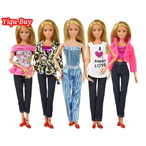 Повседневная Одежда для кукол, 5 шт.лот, кукольные штаны, аксессуары для кукол, детские товары, товары для кукол 12 дюймов, Одежда для кукол