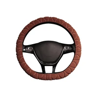 qfhetjie d shaped car steering wheel 38cm medium cover summer ice silk fashion sweat absorbing car handle cover auto parts