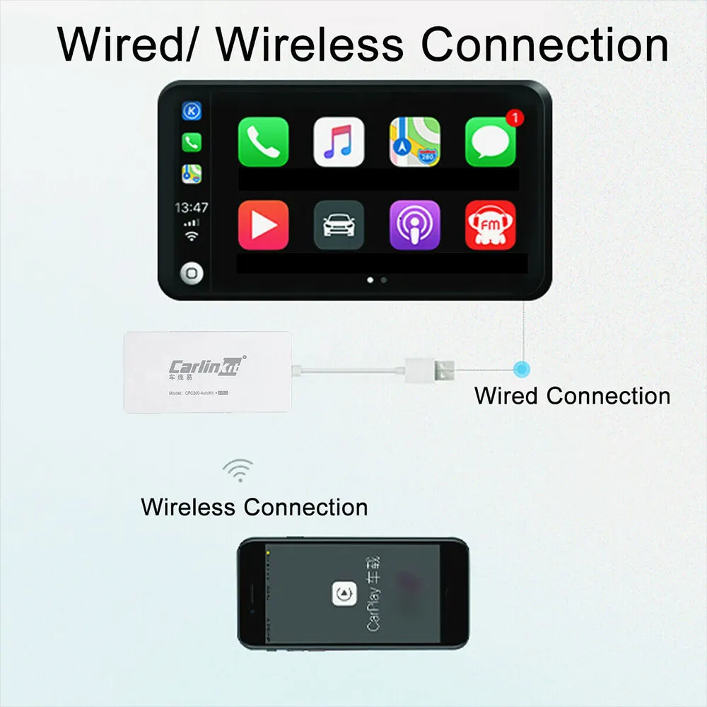 USB CarPlay для Dongle Carlinkit Bluetooth Apple IOS Smart Link MP5 плеер Прямая поставка 2019|Кабели адаптеры и