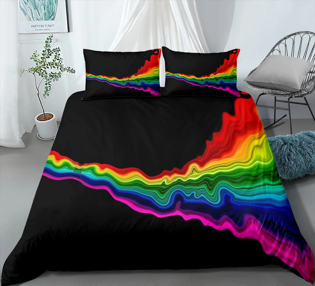 Красота Постельное белье 3D разноцветные штаны в полоску для девочек из 3