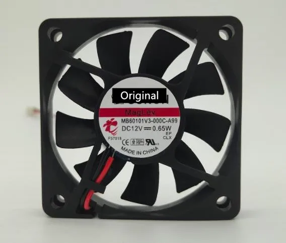 Оригинальный 100% рабочий телефон 12 В 0,65 Вт 6010 60x60x10 мм 6 см тонкий бесшумный охлаждающий вентилятор