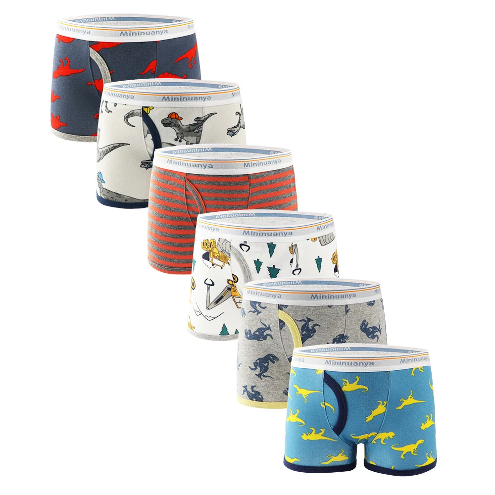 

3 Piece Kids Boys Underwear Cartoon Children's Shorts Panties for Baby Boy Toddler Print Teenagers Cotton Underpants