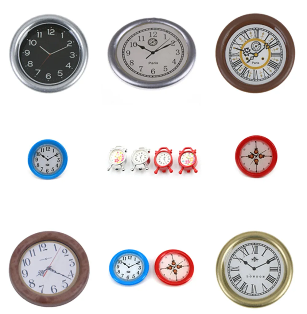 

Новинка 2019 кукольный домик миниатюрные настенные часы 1:12 весы игровые кукольные домики Miniaturas аксессуары для домашнего декора игрушки для и...