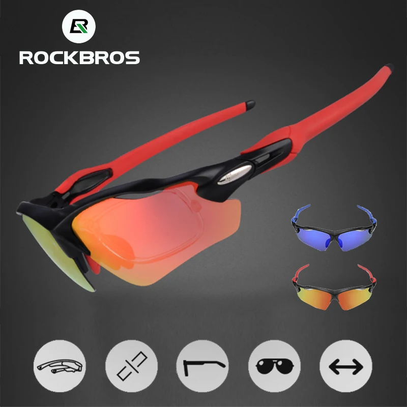 ROCKBROS Поляризованные велосипедные очки UV400 спортивные для мужчин и женщин рыбалки