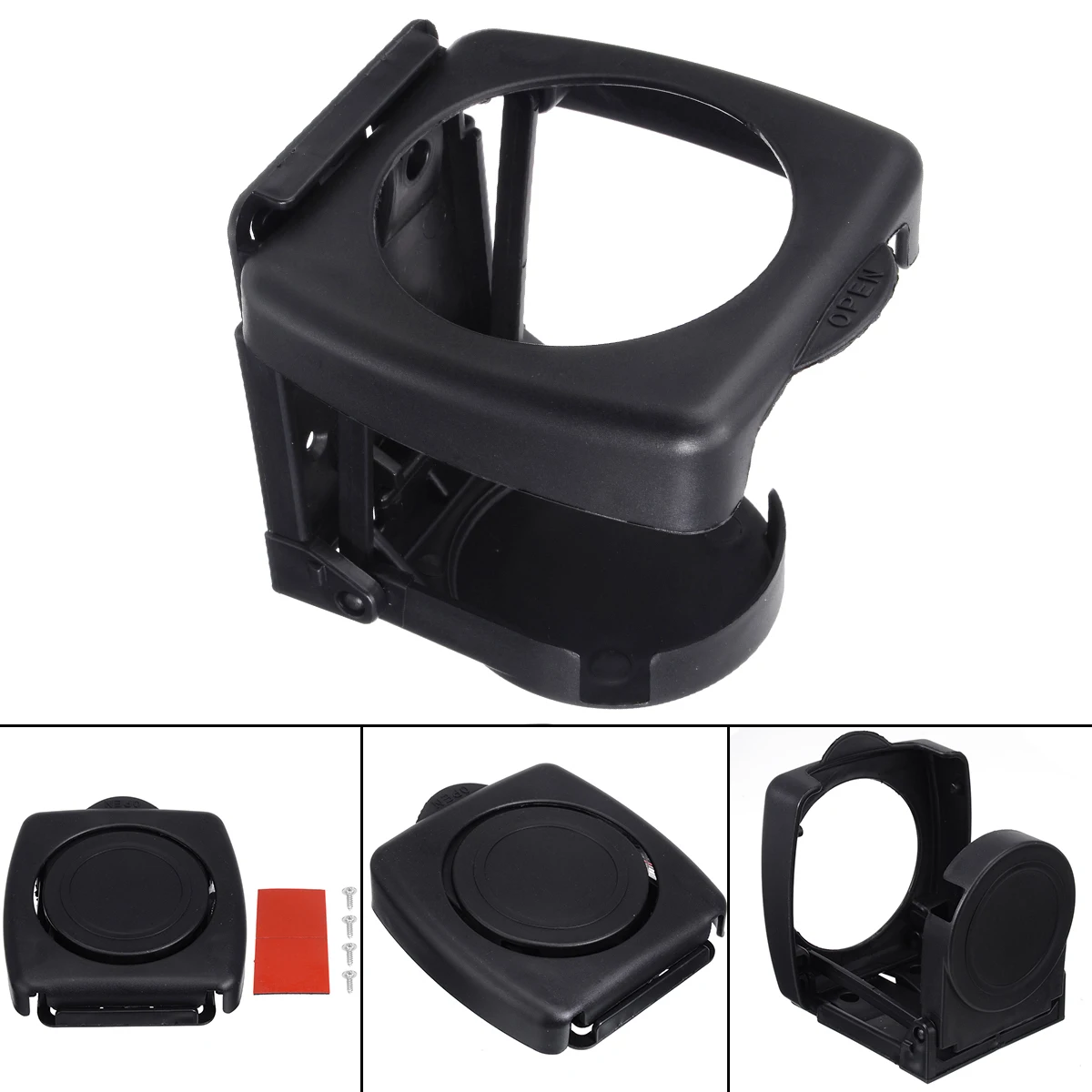 

Car Interior Styling 1pc Universal Folding Car Black Drink Holder Multifunctional Drink Holder Auto Supplies Car Cup