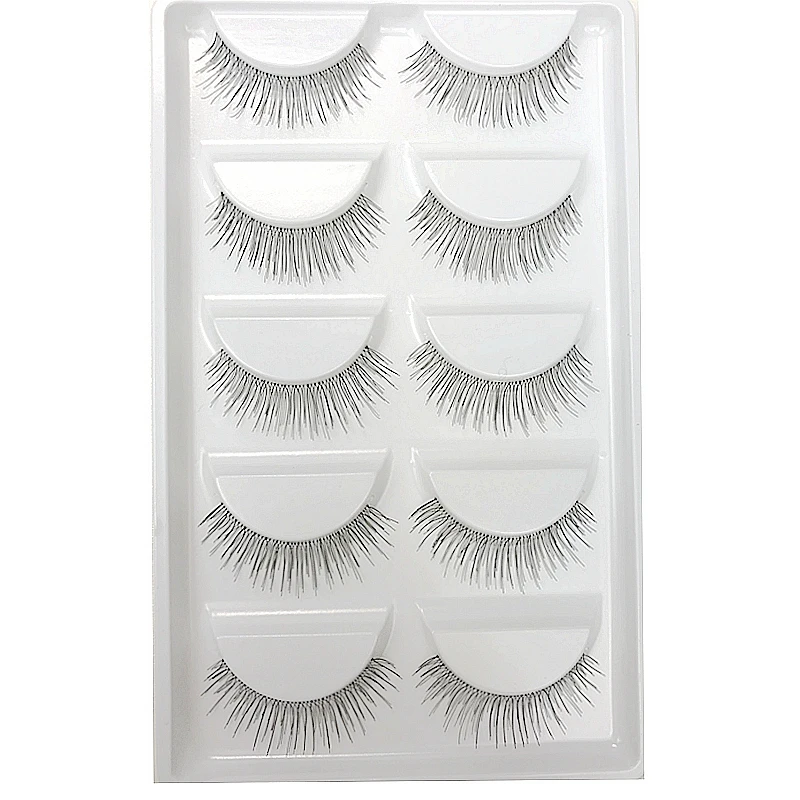 CLO05-17 CLOTHOBEAUTY 5 пар накладных ресниц, тонкие накладные ресницы для наращивания ручной работы, натуральные мягкие невидимые ресницы, длинный толстый многоразовый макияж - Цвет: CLO05-17