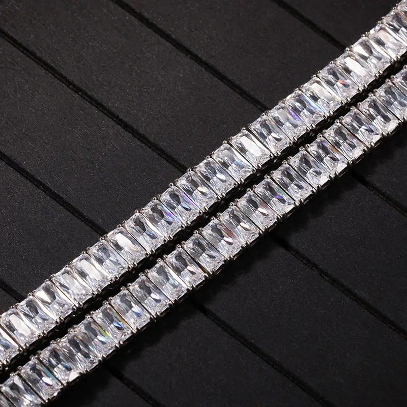 Цепочка из нержавеющей стали с фианитом класса ААА для мужчин и женщин |