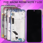 1 шт. протестированный сенсорный ЖК-экран 6,3 дюйма для Xiaomi Redmi Note 7, дигитайзер в сборе для Redmi Note 7 Pro, дисплей с рамкой
