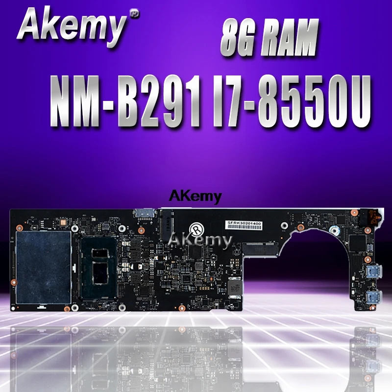 NM-B291 материнская плата для ноутбука lenovo YOGA 920-13IKB оригинальная материнская плата 8Гб-RAM I7-8550U