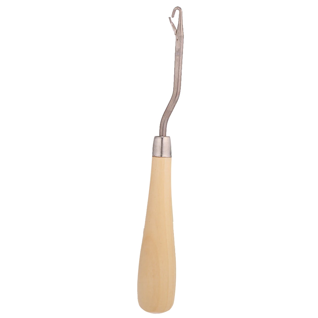 

Цельнокроеное платье 6,3 дюймов Деревянные Изогнутые крюк с защелкой инструмент, Вязание инструмент для баннер решений и художественных рем...