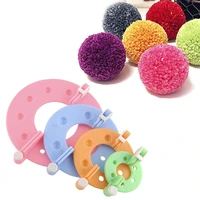 8pcs pompon manufacturer weaving craft making tool pompom maker hair ball ball making machine 4 sizes